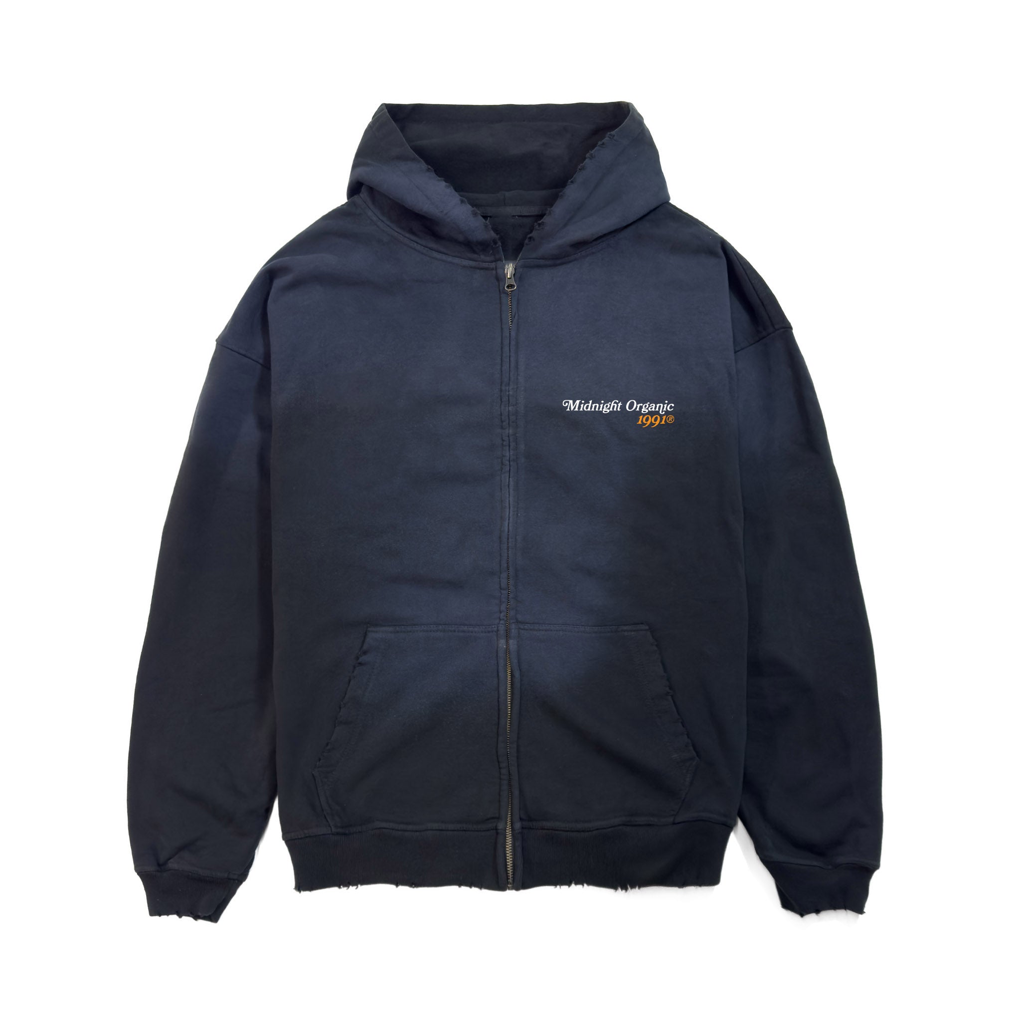 HEALTHY & ORGANIC PUFF ZIP HOODIE – Midnight Organic