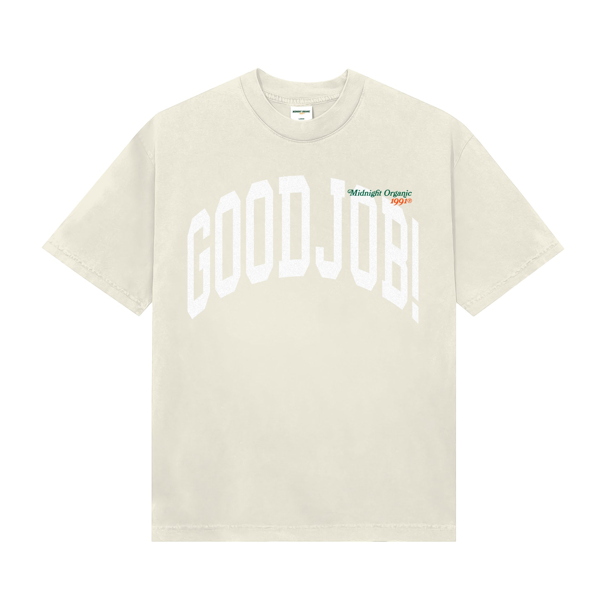 VARSITY GOOD JOB T-SHIRT – Midnight Organic