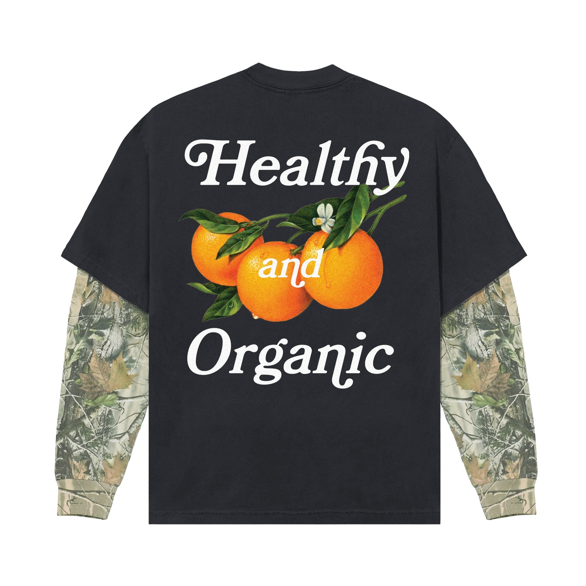 HEALTHY & ORGANIC PUFF LS COMBO TEE – Midnight Organic