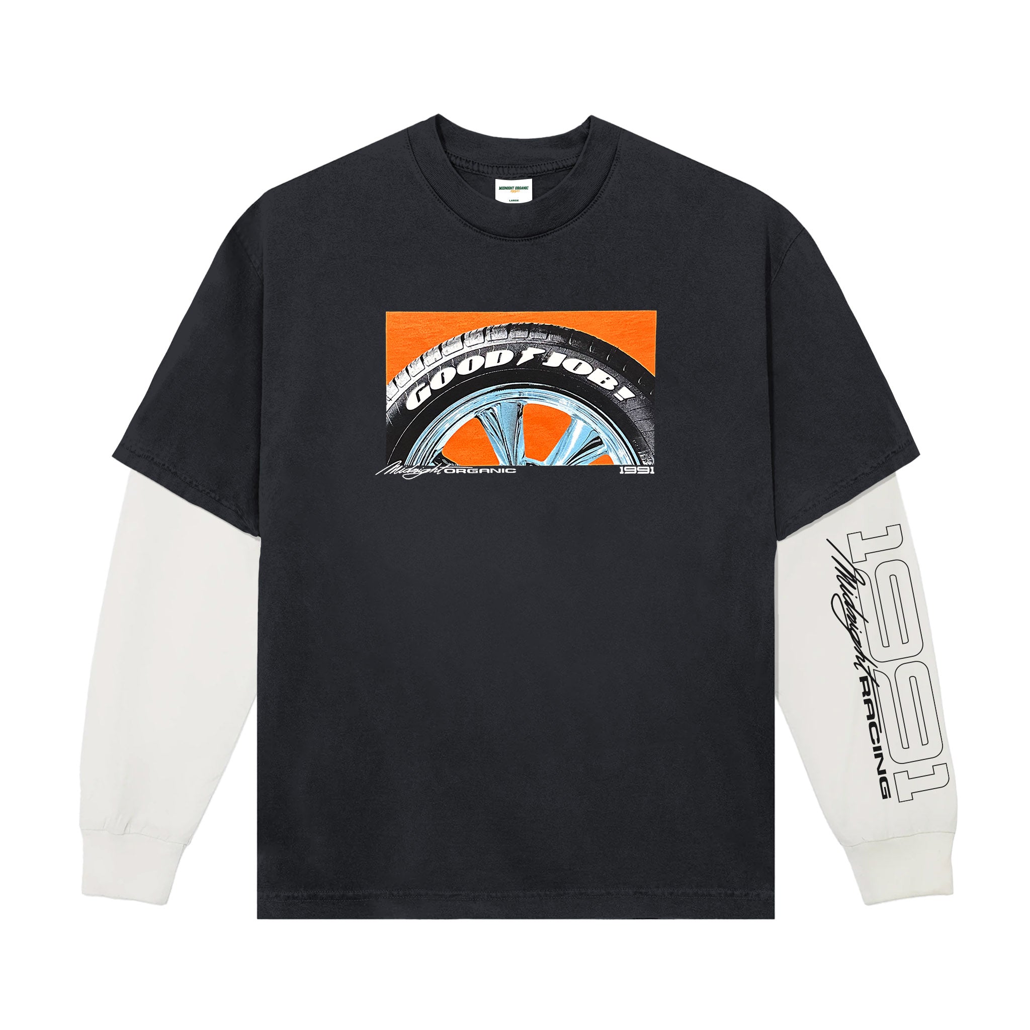 ◆LEE◆ Buddy Graphic Man to Man Oatmeal MDN-09-2025-TEE-HOODIES-